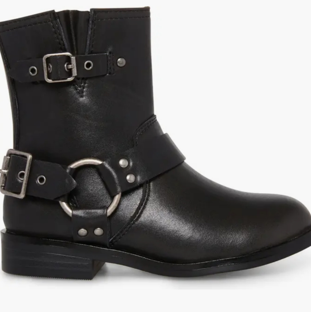Steve Madden Toddler Beckky Black Motorcycle Boot...Size 12 - Picture 2 of 8